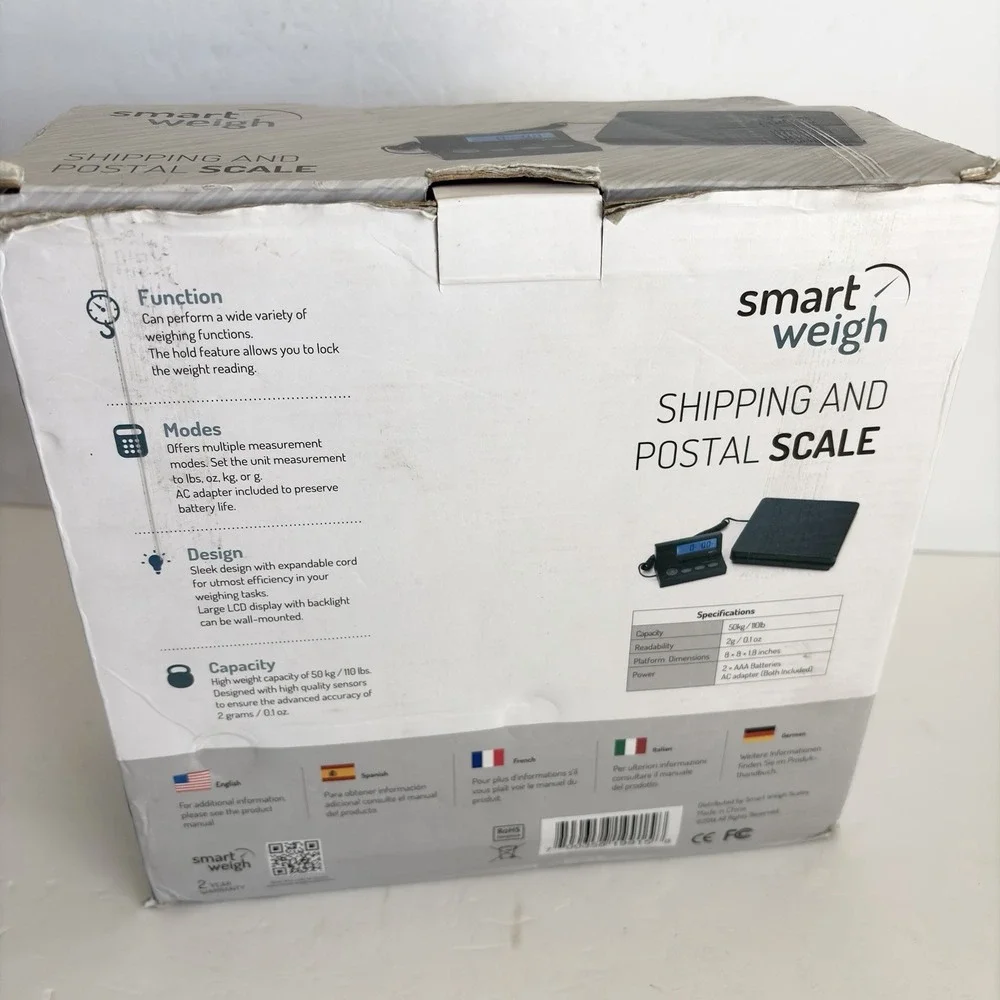 Smart Weigh ACE110 Digital Shipping Postal Scale 110 lb Remote LCD Display
